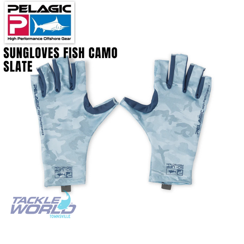 Pelagic Sun Gloves Fish Camo SLT S/M