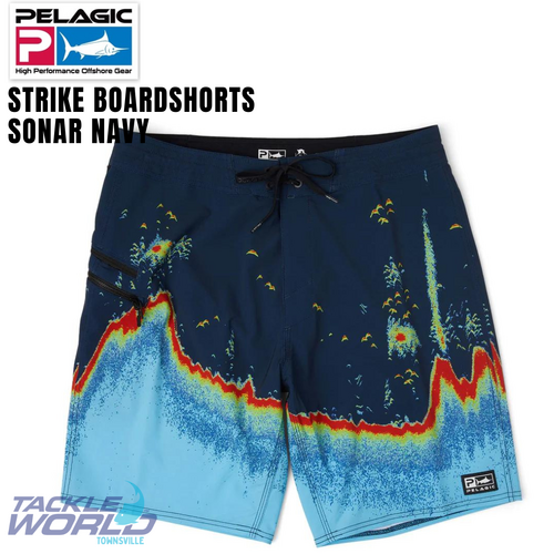 Pelagic Shorts Strike Sonar NVY 40
