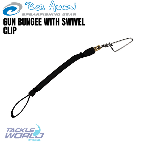 Rob Allen Gun Bungee w Swivel Clip Black