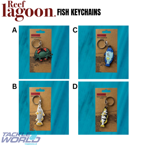 Reef Lagoon Footballer Coral Trout Keychain
