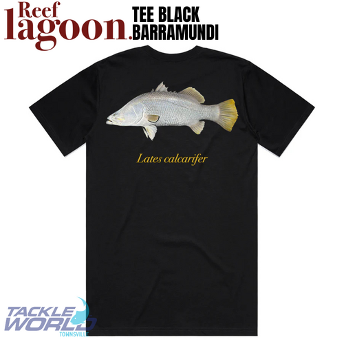 Reef Lagoon Tee Barra Black [Size: S]