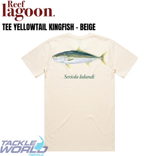 Reef Lagoon Tee Yellow Kingfish Beige [Size: S]