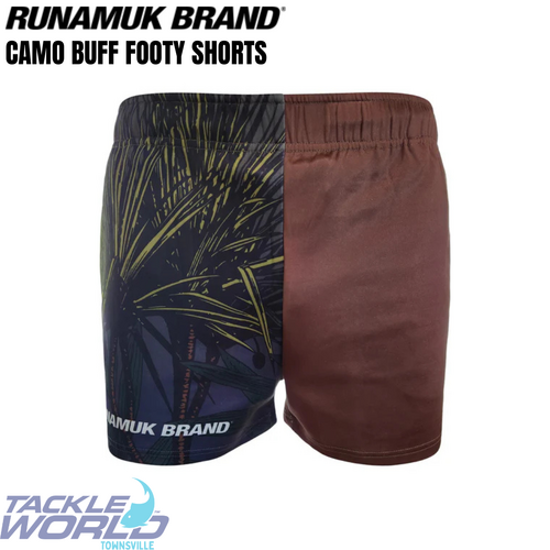 Runamuk Camo Buff Footy Shorts [Size: XS]