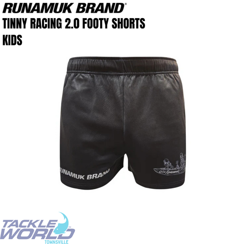 Runamuk Tinny Racing 2 Footy Shorts Kids [Size: 8]