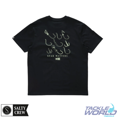 Salty Crew Fish Gear Classic SS Tee M Black