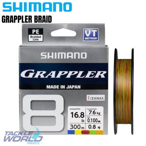 Shimano Grappler Braid PE2.0 38lb Multi 300m