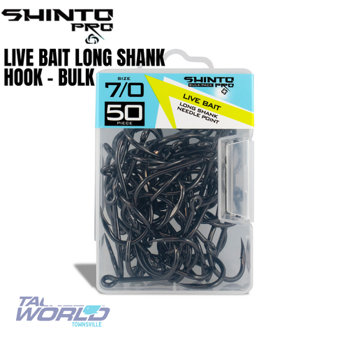 Shinto Pro Live Bait Long Shank Bulk 4/0 - 50pc