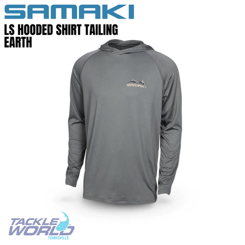 Samaki LS Hooded Shirt Tailing Earth S