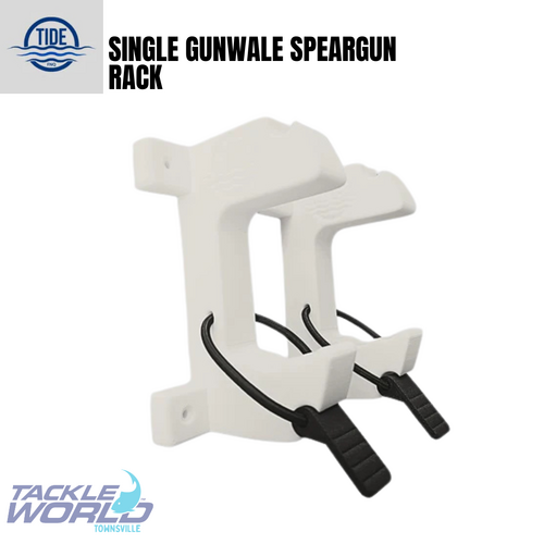 Tide FNQ Single Gunwale Speargun Rack White
