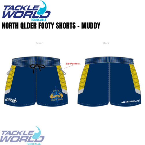 Tackle World TSV Footy Short NQ Crab XS