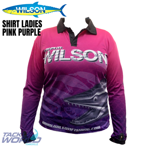 Wilson Shirt LS Pink Purple Ladies [Size: 8]
