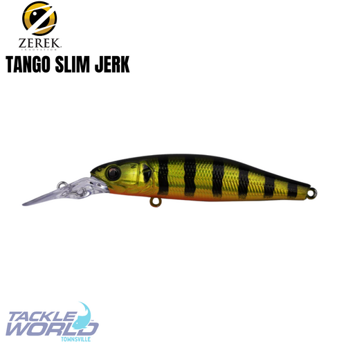 Zerek Tango Slim Jerk 80 Bleeding Pearl